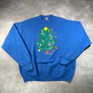 90’s Christmas Tree Grandma Core Graphic Sweater